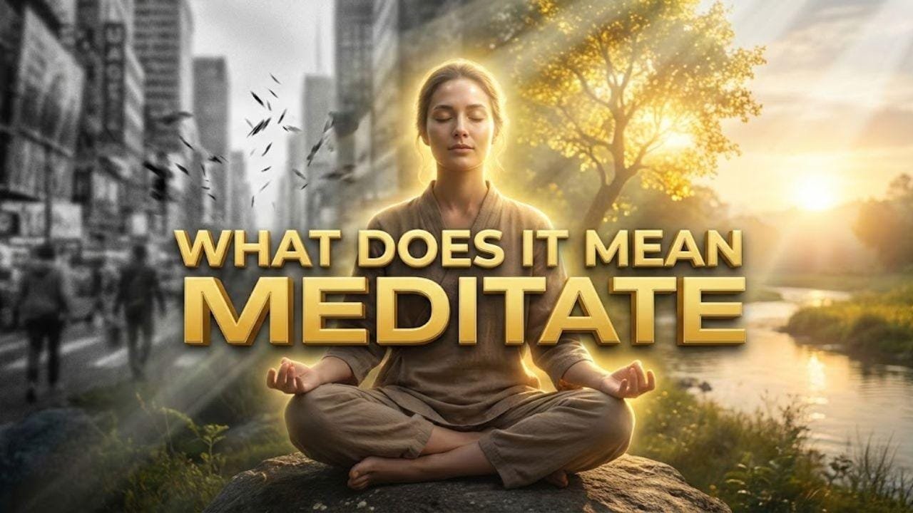 what does it mean to meditate