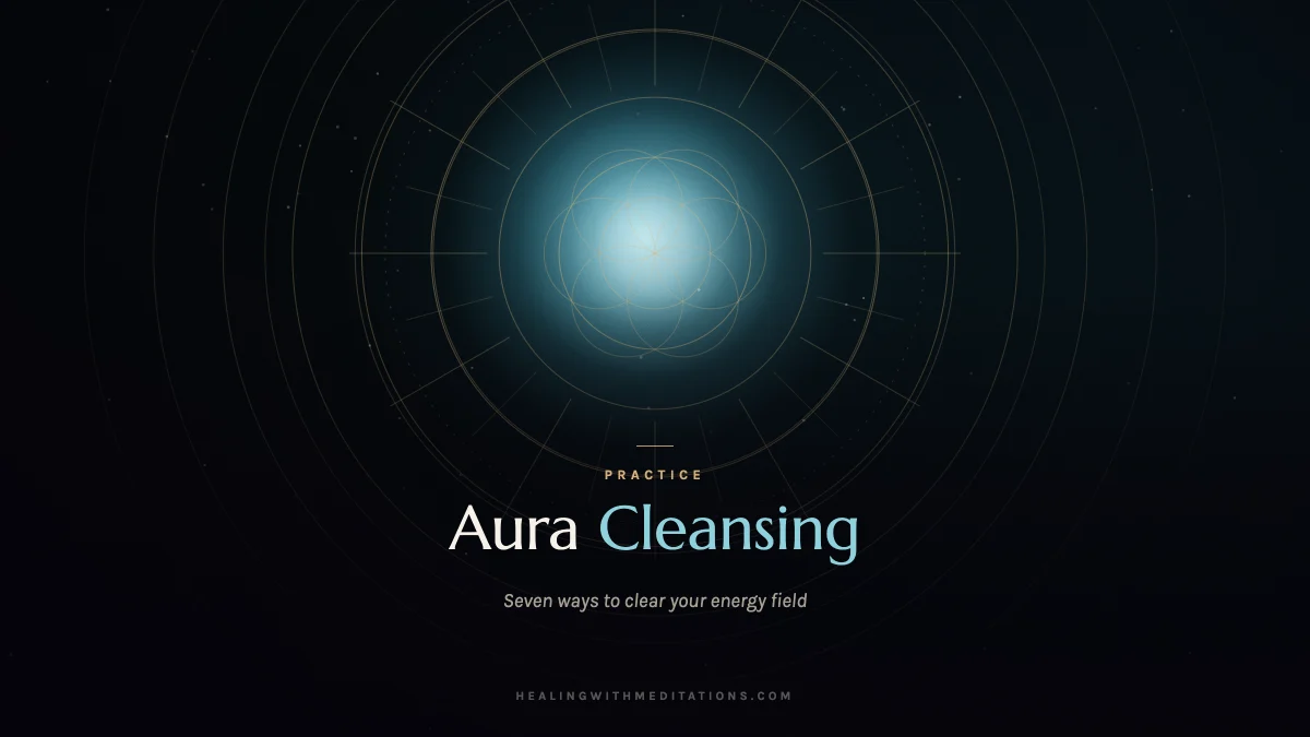 Rings of teal light spreading outward like ripples on water