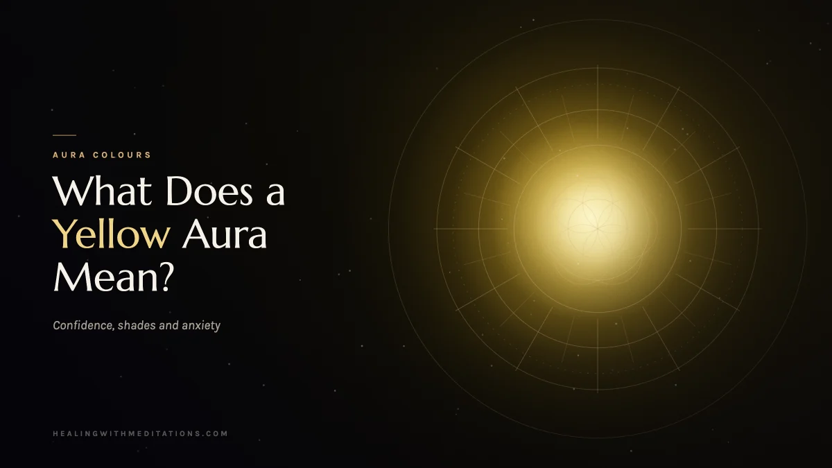 What Does a Yellow Aura Mean? Confidence, Shades & Anxiety 1 A golden yellow aura of light inside concentric gold aura rings